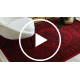 Tapis ORIENT 6039 bordeaux / noir Cadre, rosette oriental, à franges