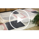 Tapis FUSION 0213 blanc / rose foncé - Géométrique, moderne, abstrait